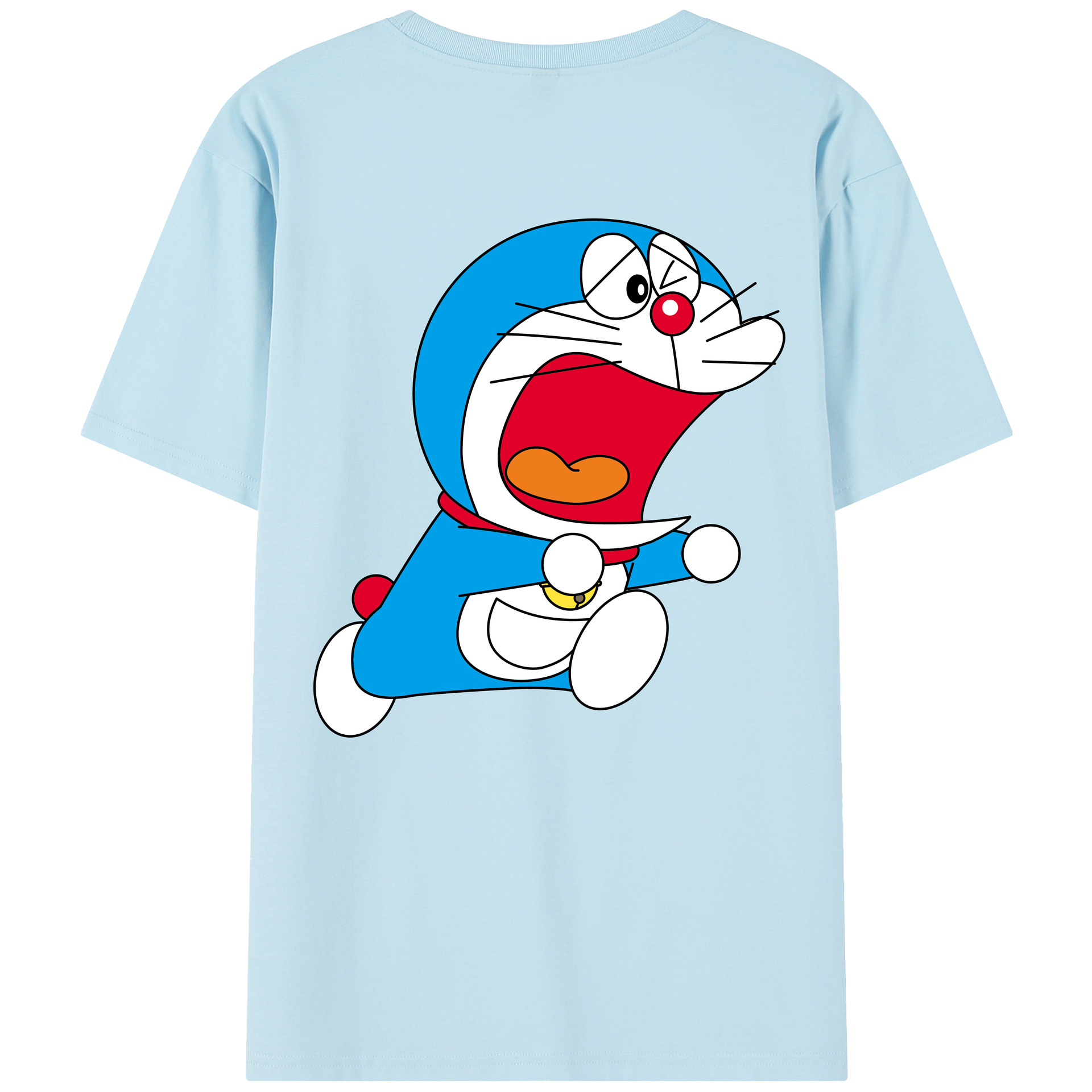 （画像用） ドラえもん Doraemon 綿100％半袖Tシャツ（背面プリント）